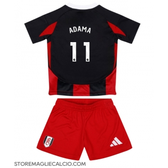 Fulham Adama Traore #11 Maglia Gara Trasferta Repliche 2024-25 Bambino